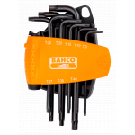 Комплект Г-образни ключове TORX-TR с отвор 8 броя BAHCO BE-8675