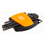 Комплект Г-образни ключове TORX-TR с отвор 8 броя BAHCO BE-8675