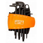 Комплект 8 броя Г-образни ключове TORX T9-T40 BAHCO BE-9575