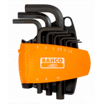 Комплект 9 броя Г-образни ключове шестостен 1.5-10 BAHCO BE-9578