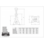 Комплект 2 броя подпори 6 kg BAHCO BH36000