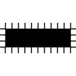 Плоска пила - 200 mm BAHCO 1-110-08-2-0