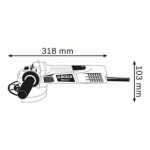 Ъглошлайф BOSCH GWS 7-115, 0601388106, 0601388101