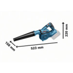 Акумулаторна духалка BOSCH GBL 18V-120 Solo, 06019F5100