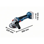 Акумулаторен ъглошлайф BOSCH GWS 18V-10, 06019J4004
