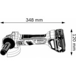 Акумулаторен ъглошлайф BOSCH GWS 180-LI, 06019H9021