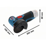 Акумулаторен ъглошлайф BOSCH GWS 12V-76 solo, 06019F2000