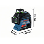 Линеен лазер BOSCH GLL 3-80 G, 0601063Y00