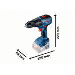 Акумулаторен ударно-пробивен винтоверт BOSCH GSB 18V-50 2х5Ah, 06019H5101
