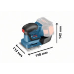  Акумулаторен виброшлайф BOSCH GSS 18V-10 Solo, 06019D0200