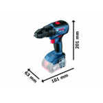 Акумулаторен винтоверт BOSCH GSR 18V-50 Solo, 06019H5006