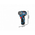 Акумулаторен винтоверт BOSCH GSR 12V-35 FC Carton solo, 06019H3004