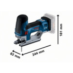 Акумулаторен прободен трион BOSCH GST 18V-155 SC, 06015B0002