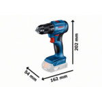 Акумулаторен винтоверт BOSCH GSR 185-LI Solo, 06019K3003