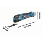 Акумулаторен Multi-Cutter BOSCH GOP 12 V-28 Solo, 06018B5001