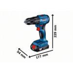 Акумулаторен винтоверт BOSCH GSB 185-LI 2x2Ah, 06019K3100
