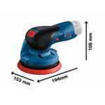 Акумулаторен ексцентършлайф BOSCH GEX 12V-125 Solo, 0601372101
