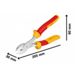 Клещи резачки BOSCH диагонални VDE 200 mm, 1600A02NE2