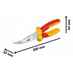 Клещи BOSCH с дълъг извит под 40° нос  200мм VDE, 1600A02NE4