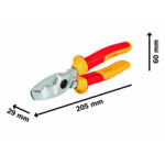Клещи BOSCH за рязане на кабели VDE 200mm, 1600A02NF4