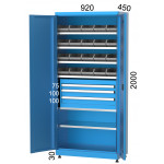 Шкаф с рафтове и чекмеджета KOCEL - 6270