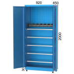 Шкаф с 5 рафта, кутии и панел KOCEL - 6230