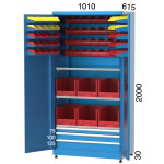 Шкаф с 3 рафта, 3 чекмеджета и 68 кутии KOCEL - 6905