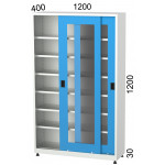 Шкаф с плъзгащи врати с 6 рафта KOCEL- 6560