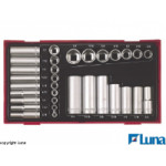Комплект вложки инчови Teng Tools на 1/4" и 3/8" TTAF32