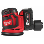 Акумулаторен ексцентършлайф Milwaukee, M18BOS125-502B
