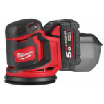 Акумулаторен ексцентършлайф Milwaukee, M18BOS125-502B
