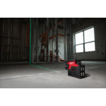 Линеен лазерен нивелир в 4 равнини, зелен Milwaukee M12CLL4P-0C, 4933479202