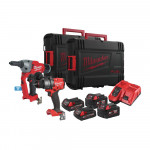Комплект акумулаторни машини Milwaukee M18FPP2G3-524X