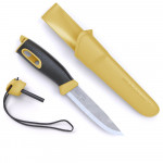 Нож MORAKNIV Companion Spark жълт със запалка в дръжката