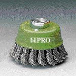 Конусна четка с усукана неръждаема тел Osborn D80 T20 M14x2 0.50 mm