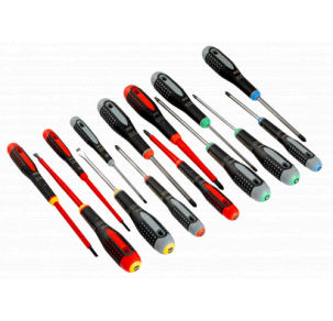 Комплект 15 броя отвертки ERGO - шлиц, PH, PZ, TORX BAHCO BE-9877