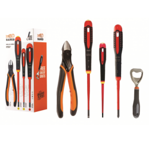 Комплект 3 броя отвертки 1000 V и клещи резачки 160 mm BAHCO ORIG-2101-BESL3