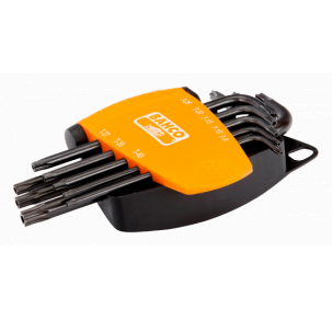 Комплект Г-образни ключове TORX-TR с отвор 8 броя BAHCO BE-8675