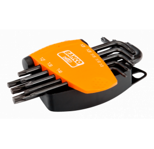 Комплект 8 броя Г-образни ключове TORX T9-T40 BAHCO BE-9575