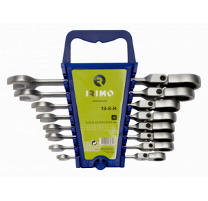 Комплект 8 броя ключове с тресчотка и чупеща глава 8-19 mm Irimo 19-8-H