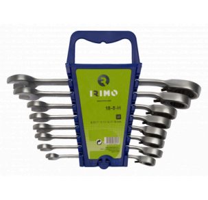 Комплект 8 броя звездогаечни ключове с тресчотка 8-19 mm Irimo 18-8-H