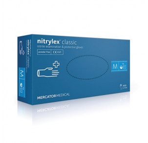 Еднокр.ръкавици NITRYLEX CLASSIC, без талк100бр,XL