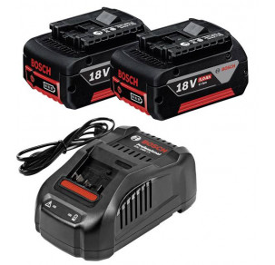Бързозарядно устройство BOSCH GAL 1880 CV +  2 батерии GBA 18V 5,0Ah, 1600A00B8J