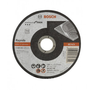 Диск за рязане BOSCH на INOX 125x1x22.23mm, 2608603171