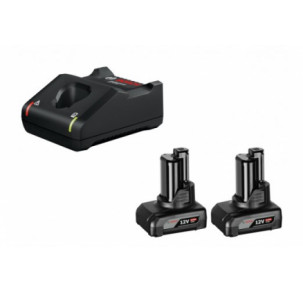 К-кт зарядно BOSCH GAL 12V-40 + 2 батерии GBA 6,0Ah, 1600A01B20