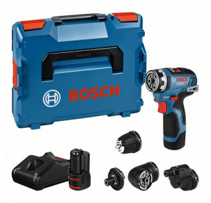 Акумулаторен винтоверт BOSCH GSR 12V-35 FC + приставки, 06019H3000