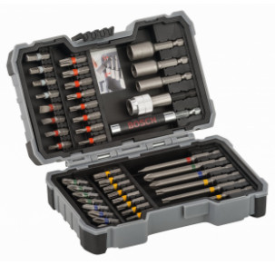 Комплект битове и накрайници BOSCH Extra Hard 43 части, 2607017561
