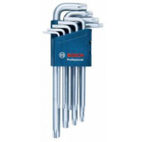 Шестостенен ключ Torx BOSCH, 9 части, 1600A01TH4