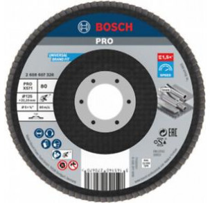 Ламелен диск BOSCH,  PRO X571 , 125 mm, G80, 2608607328