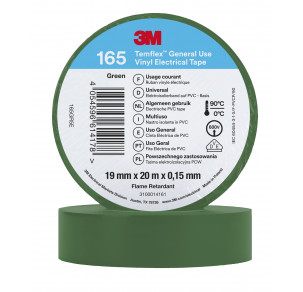 Изолирбанд Temflex 165 3M™ зелен 19 mm x 20 m